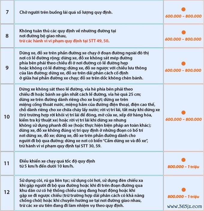 74 lỗi phạt vi phạm giao thông với người đi ôtô - 1